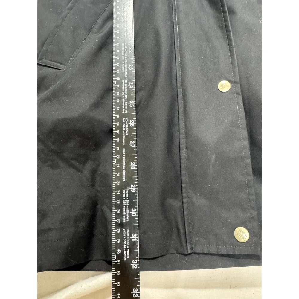 Burberry Womens Trench Coat Sz 4 Designer Luxury Plaid Black READ DESCRIPTION - Picture 15 of 16